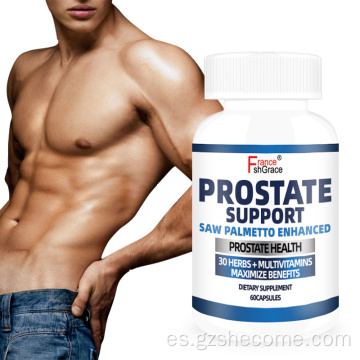 Saw Palmetto Men Cápsulas de salud de próstata Apoya la próstata